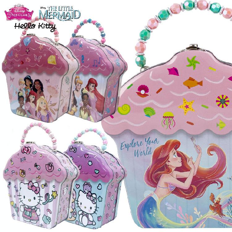 Disney（ディズニー） ブリキ缶 プリンセス ハローキティ カップケーキ