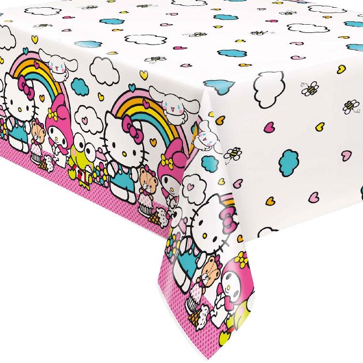 ハローキティー　テーブルクロス　94×166 ハローキティ セット割/ テーブルカバー パーティグッズ キティちゃん