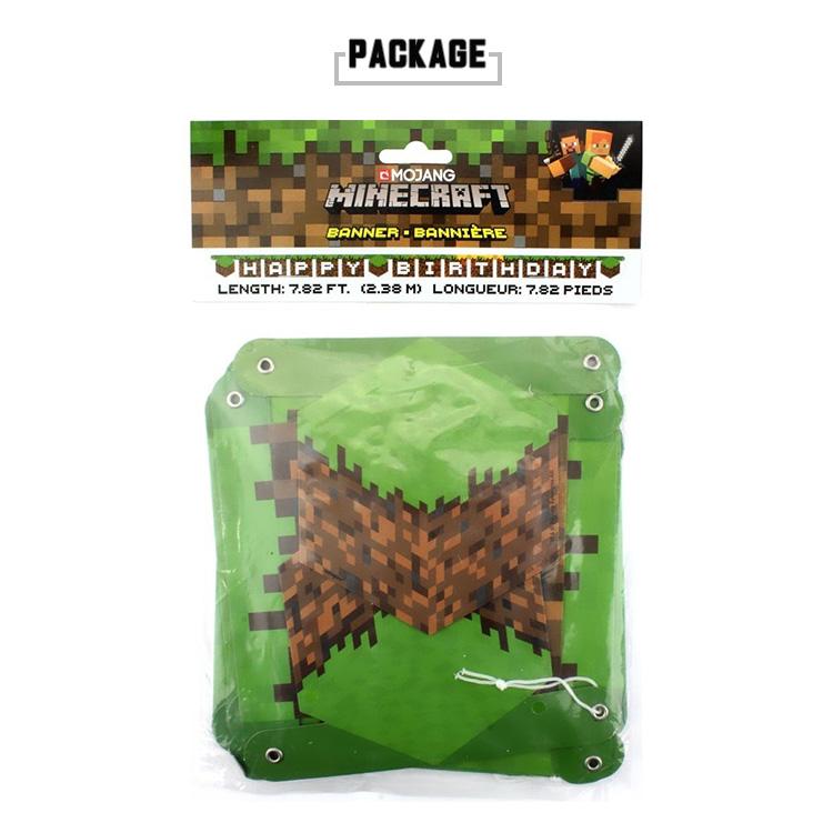 バースデー ガーランド マインクラフト パーティグッズ 誕生日飾り付け 室内装飾 キャラクター Un Paranino 通販 Yahoo ショッピング