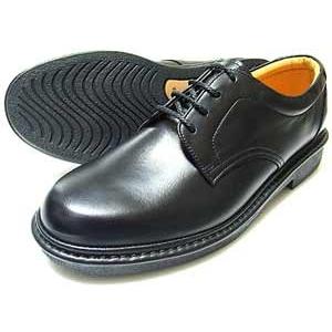 Rinescante Valentiano 本革 プレーントウ ビジネスシューズ（革靴 紳士靴）黒｜parashoe
