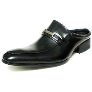 速くおよび自由な LASSU＆FRISS 本革 ビットローファー ビジネススリッパ（ビジネスサンダル）黒/メンズ革靴 紳士靴 ローファー