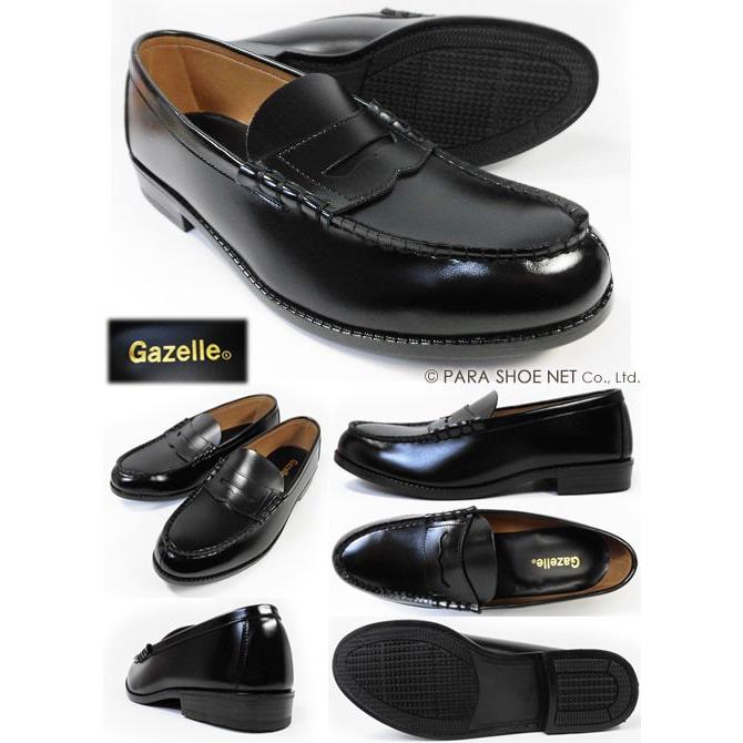 Gazelle ローファー ビジネスシューズ 黒 4E（EEEE）※28.0cmは3E（EEE） 28cm（28.0cm） 29cm（29.0cm） 30cm（30.0cm） /学生靴 通学靴 紳士靴｜parashoe｜02