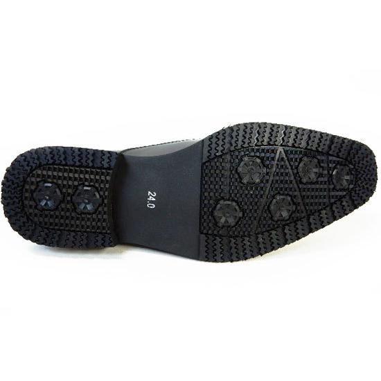 PARASHOE 本革 ビットローファー ビジネスシューズ 黒 3E（EEE）23cm 