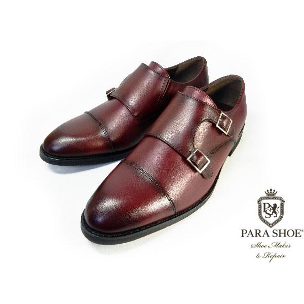MAKERSレザー モンクストラップシューズ レザー 6.5 メーカーズ