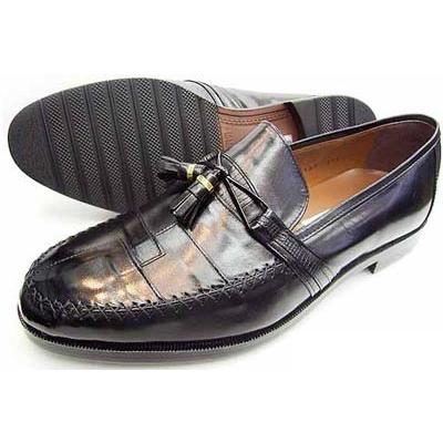 Veneziano カンガルー革 タッセルスリップオン ビジネスシューズ 黒 革靴 紳士靴 Ve3150bl 靴のパラダイス 通販 Yahoo ショッピング