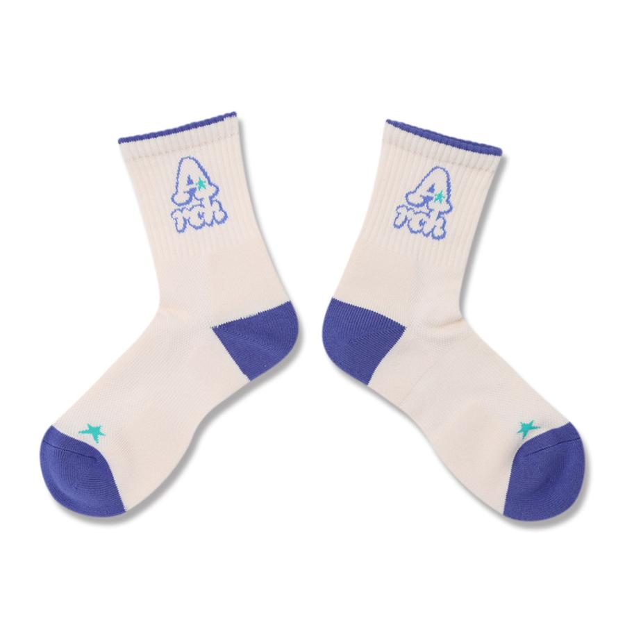 メール便OK ユニセックス バスケ ソックス Arch playful logo crew