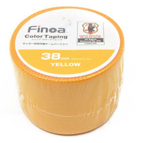 フィノア 69%OFF 【12月スーパーSALE Finoa NO.1654 カラーテーピング サッカーストッキング 38mm テープ イエロー
