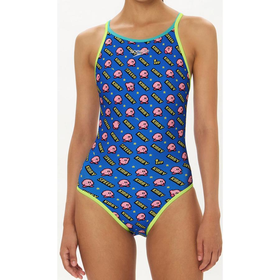 メール便OK 2026SS レディース スイミング  星のカービィ カービィコラボ 水着レディース競泳用 ウェア SPEEDO(スピード) STW02603_3