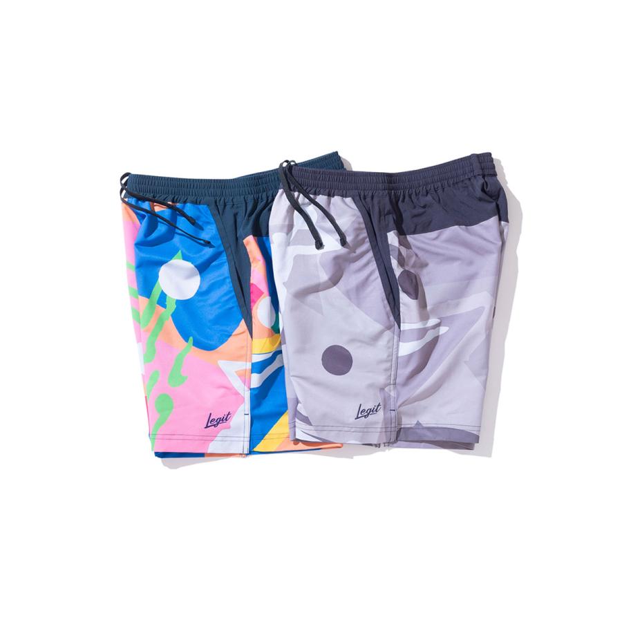 メール便OK LEGIT(レジット) 2501-2003 ABSTRACT 1/2 PANTS バスケット