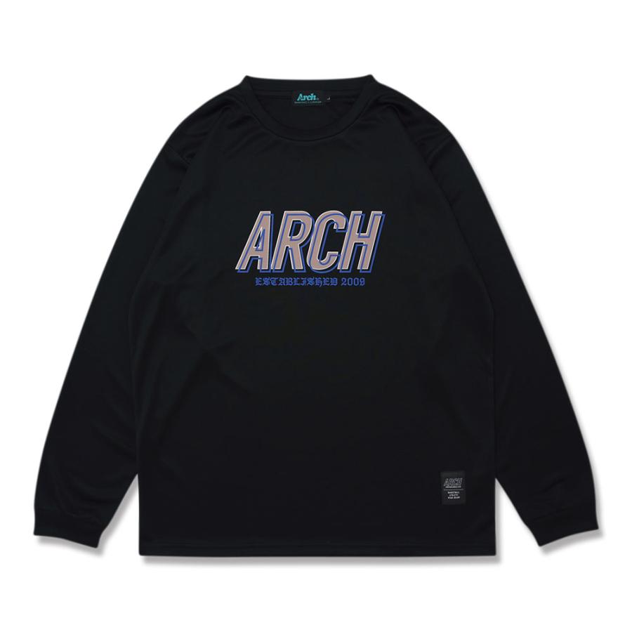 ユニセックス バスケ 長袖Tシャツ ロンT Arch shade logo L/S tee Arch