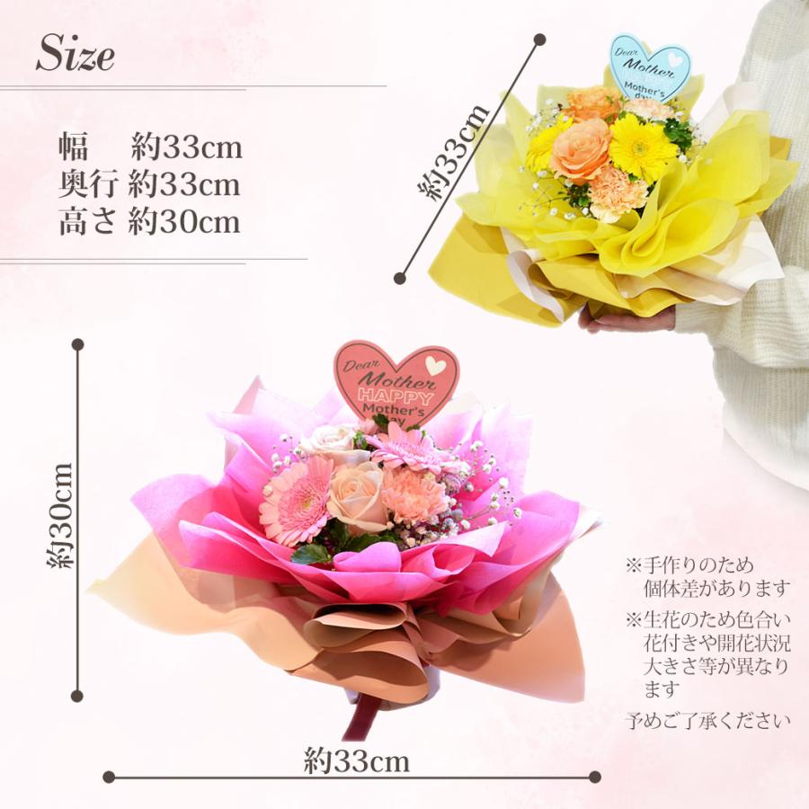 母の日 ギフト カーネーション プレゼント 母の日プレゼント 花 そのまま飾れる花束  (ハッピーブーケ)　スタンディングブーケ 自立する花束 生花 花瓶不要 |  | 10