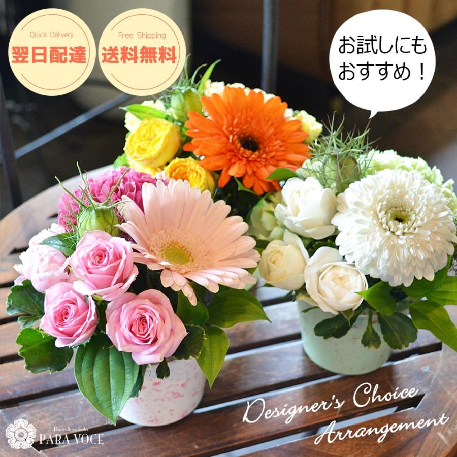 誕生日プレゼント 花 ギフト おすすめ フラワーギフト 母の日プレゼント 低価格 母の日ギフト 結婚祝い 誕生日 生花 アレンジメント おまかせアレンジメントSS（Yahoo!・花ギフト専門店 パラボッセ）