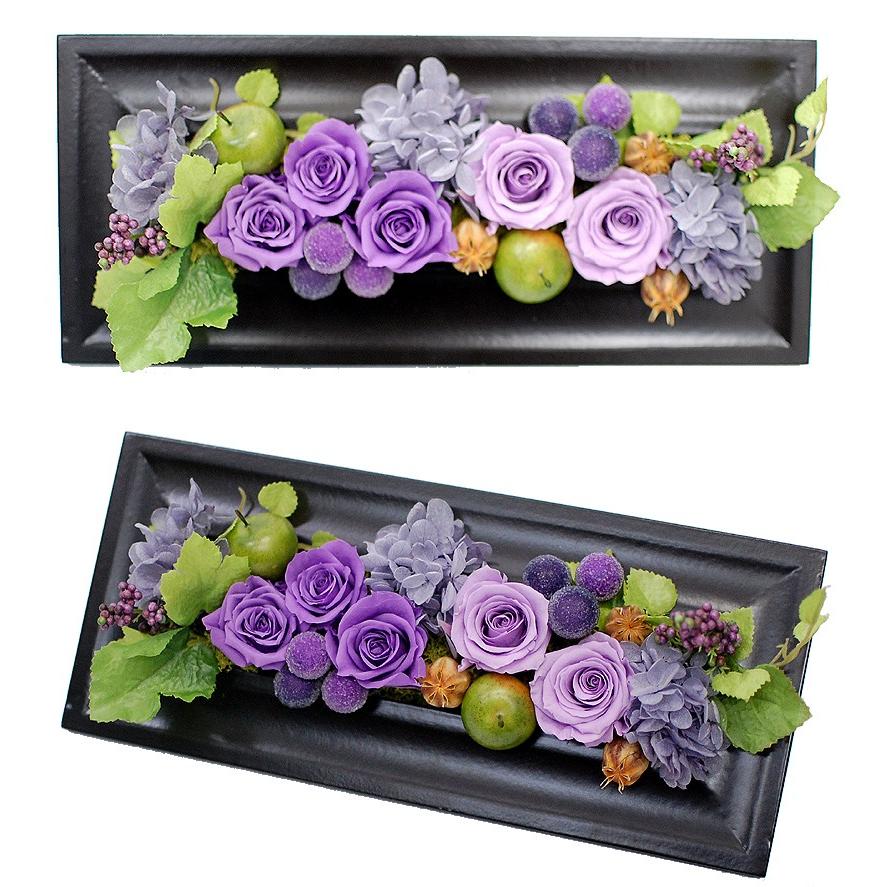 誕生日プレゼント 花  ギフト ブリザードフラワー フレームプリザ プリザーブドフラワー 開店祝い 開業祝い 新築祝い 花 額 壁掛け お祝い 贈り物(レクタングル) |  | 04