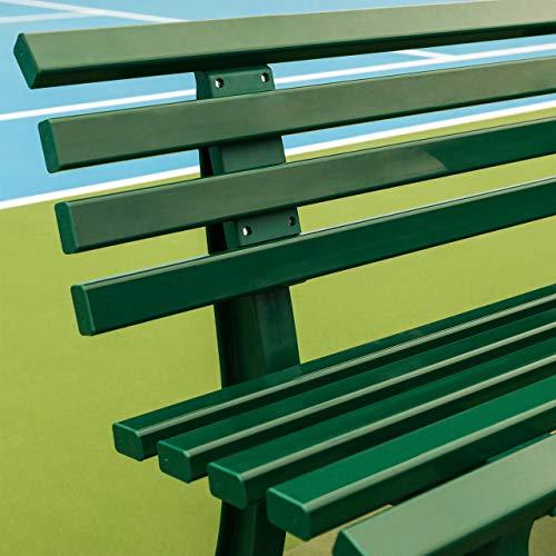 【２点セット】 バーモント・プラスチック・テニス・コート・ベンチ-3人掛け/4人掛けオプション-グリーンまたはホワイトのプロ用ベンチ|プロ・テニス・コート設備-屋内外の 【F1359299673】(48854円)