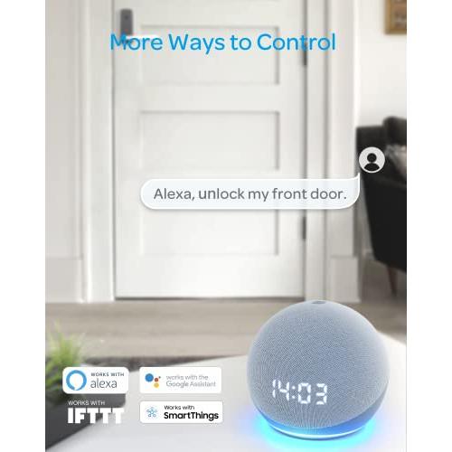 新春SALE！ ULTRALOQレバー、ブリッジ付WiFiスマートロック、強力5 in 1キーレスエントリードアロック、キーパッドと音声ガイド付指紋ロック、玄関・自宅・オフィス用ス 【6384691496】(22947円)