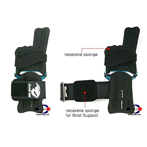 ウルトラ！ LOCK ON ONEPUSHブルー右手ボーリング手首サポート (L/XL) 【NA9173975419】(32972円)