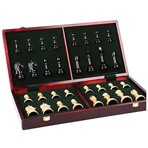 【新品】 MJSMチェスセットチェスハイエンドスーツ特大無垢材折りたたみチェスボード金属製チェス駒家庭用装飾バックギャモンとチェスセット 【1029219580】(36991円)