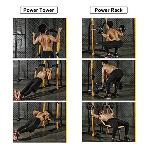 【24時間以内発送】 ZENOVAスクワットラックパワーラックホームジム設備プルアップラックスクワットスタンド重量挙げ用800 LBS重量容量 【JSB1013053354】(36410円)