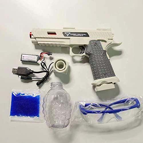 電動ジェルボールブラスター、水ビーズ45000個入りスプラッターボールブラスター、野外活動用ジェルウォーターボール玩具10代・少年・少女向けシューティン 電動ジェルボールブラスター 水ビーズ45000個入りスプラッターボールブラスター 野外活動用ジェルウォーターボール玩具10代 少年