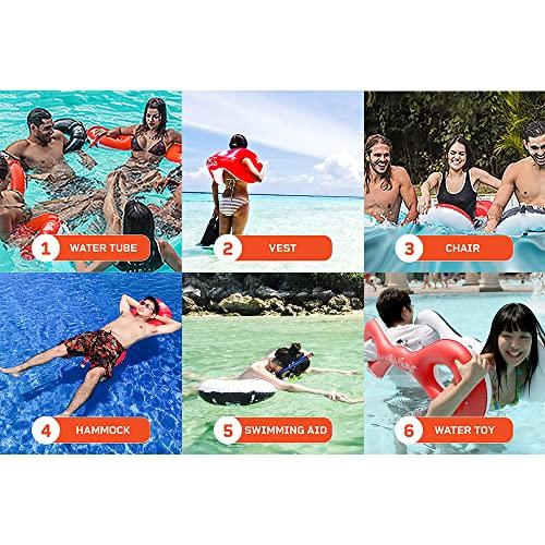 LEOPIE多目的膨張式プール大人用フロートハンモック (赤) LEOPIE多目的膨張式プール大人用フロートハンモック 赤