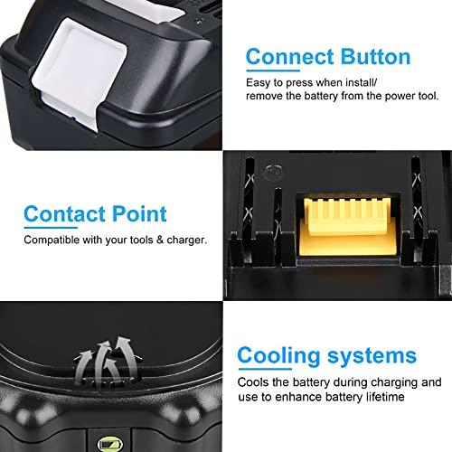 VANTTECH 2 Pack BL 1850 B 18 V 5.0 Ahマキタ電池用交換&DC 18 RC 18 V 6 A急速充電器マキタ18 V電池対応BL 1850 B BL 1860 B BL 1840 BL 1830 BL 1835 BL BL RC VANTTECH Pack Ahマキタ電池用交換&DC A急速充電器マキタ18 V電池対応BL LXT