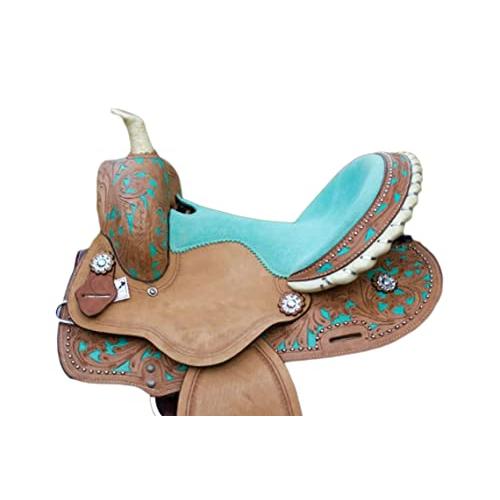 期間セール ！ 秋の乗馬キッズウェスタンサドル10インチ12インチ13インチ14インチウエスタンサドルTACKホースまたはポニーサイズ樽レーサーショートレイルライディングツー 【DG1463999580】(52618円)