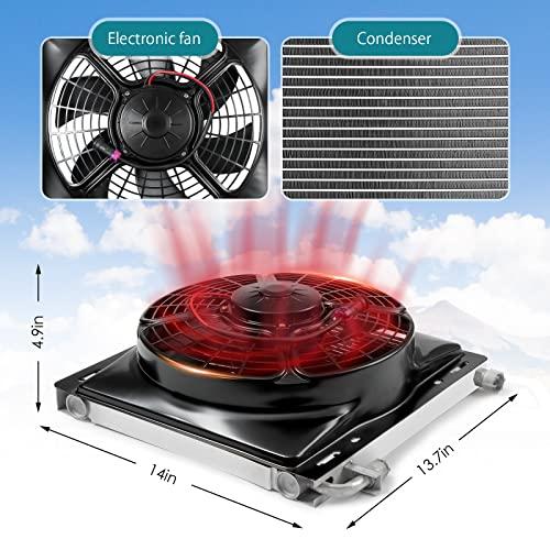 ★動作確認済み NEKPOKKA 12Vオートエアコン電動コンプレッサーキットクラシックカー、ピックアップトラック、RV、トラック、農業車、ショベルカー、バンなどに対応。12V D 【VQL3801774651】(136641円)