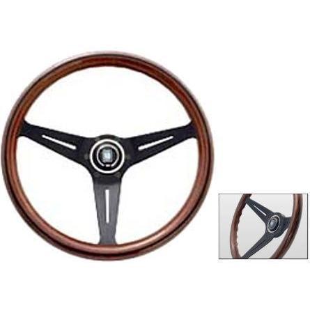 NARDI(ナルディ) クラシックウッド&ブラックスポーク ディープコーン
