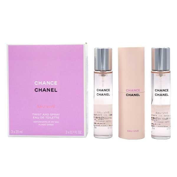 香水 シャネル CHANEL チャンス オーヴィーヴ EDT ツイスト&スプレー 20ml×3【送料無料】CHANCE EAU VIVE 【レディース】 フレグランス｜parfumearth