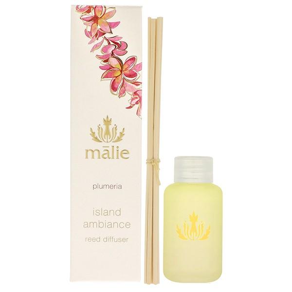並行輸入品 マリエオーガニクス Malie Organics アイランドアンビエンスナチュラル リード ディフューザープルメリア 59ml フレグランス | Malie Organics