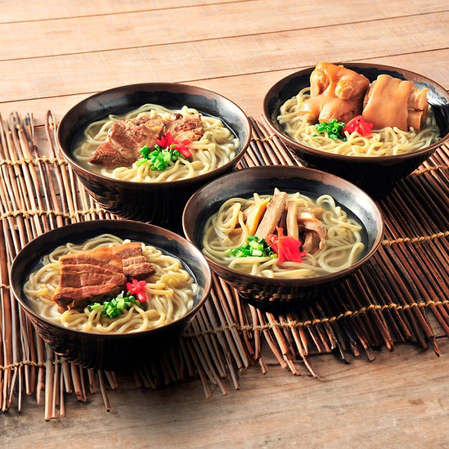 沖縄そば モチモチ生麺｜食べ比べ４種セット 特製スープ付き【宮良そば】八重山・ラフテー・ソーキ・てびちそば 自家製 お店の味そのまま！簡単調理 |  | 01