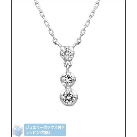 ４℃K10ホワイトゴールドネックレス ラッピング無料