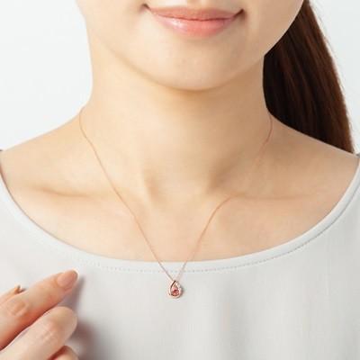 【送料無料】【ラッピング無料】ヨンドシー ネックレス K18ピンクゴールド 1月誕生石 4℃_1