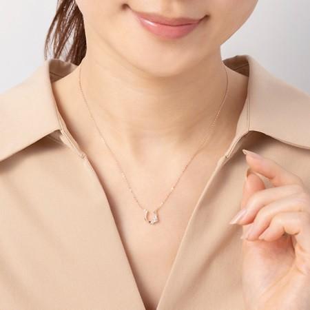 4℃（ヨンドシー） ネックレス レディース 馬蹄モチーフ シルバー
