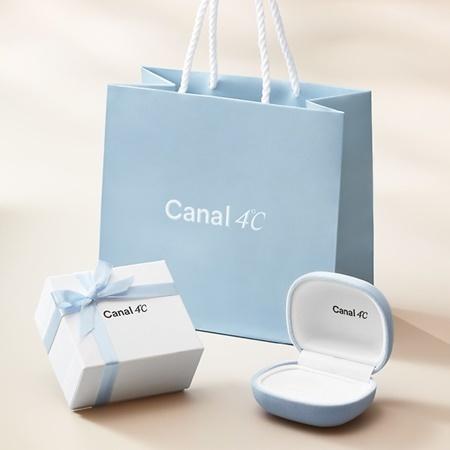 カナルヨンドシー Canal 4℃ ネックレス 【イニシャルジュエリー】 K10ピンクゴールド ネックレス ダイヤモンドの画像
