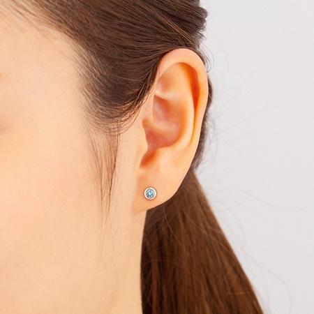 4℃ カナルヨンドシー Canal ピアス 【3月誕生石】 K10ピンク