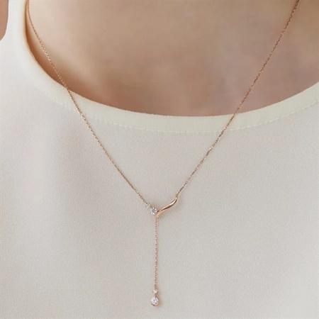 カナルヨンドシー Canal 4℃ ネックレス 【Clear Drop】 シルバーネックレス キュービックジルコニア_2
