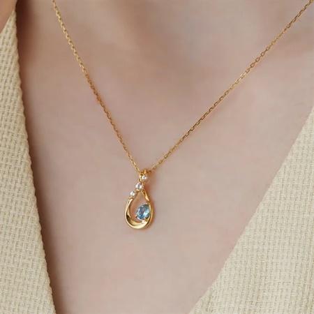 カナルヨンドシー Canal 4℃ ネックレス シルバーネックレス トパーズ_2