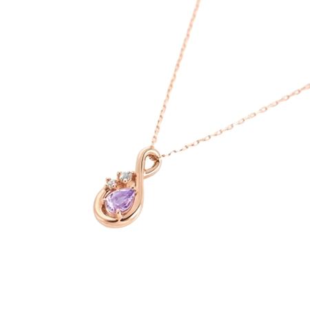 カナルヨンドシー Canal 4℃ カナル4℃ アクセサリー K18ピンクゴールド ネックレス アメシスト/トパーズ_1