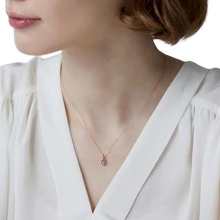 カナルヨンドシー Canal 4℃ カナル4℃ アクセサリー K18ピンクゴールド ネックレス アメシスト/トパーズ_3