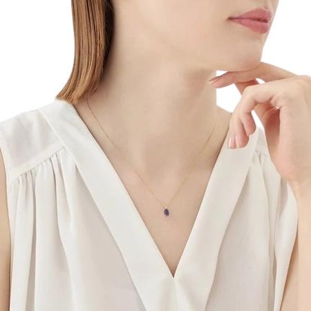 Canal4℃K18イエローゴールド ネックレス アイオライト 送料無料】【ラッピング無料】カナルヨンドシー Canal 4℃ カナル4℃ K18