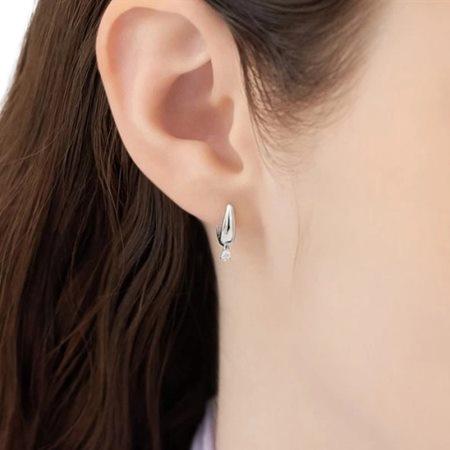 【送料無料】【ラッピング無料】カナルヨンドシー Canal 4℃ カナル4℃ シルバー ピアス フープピアス キュービックジルコニア_3