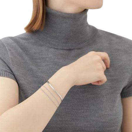【送料無料】【ラッピング無料】カナルヨンドシー Canal 4℃ カナル4℃ Layered シルバー バングルの画像