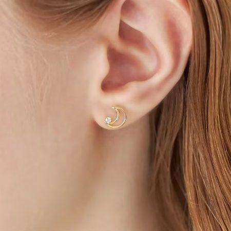 【送料無料】【ラッピング無料】カナルヨンドシー Canal 4℃ カナル4℃ K10イエローゴールド ピアス キュービックジルコニア_3