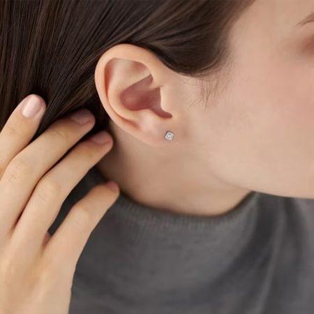 4℃　K10　ピアス　4個セット　片耳 Canal4℃（カナルヨンドシー） カナル4℃ ピアス 片耳用 K10ホワイト