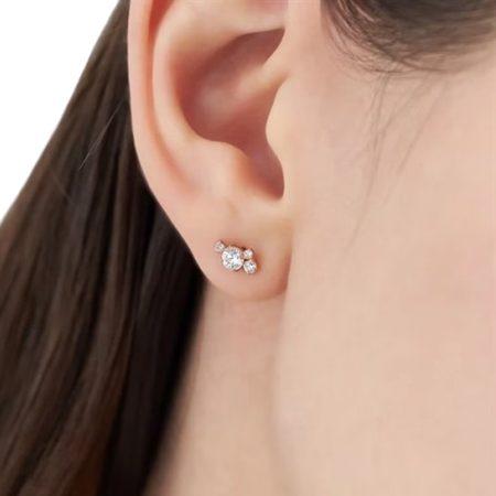 CANAL 4℃（カナルヨンドシー） カナル4℃ ピアス 12月誕生石 K10ピンク