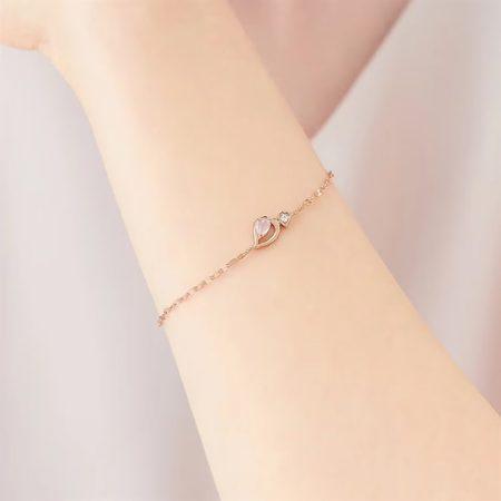 CANAL 4℃（カナルヨンドシー） カナル4℃ シルバー ブレスレット 桜