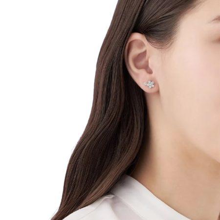 カナルヨンドシー Canal 4℃ カナル4℃ ピアス シルバー Spring Limited 春 ネモフィラ 蝶 ブルートパーズ キュービックジルコニア レディースの画像