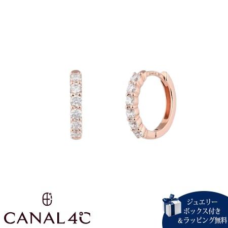 カナルヨンドシー Canal 4℃ カナル4℃ ピアス シルバー EARFLOW エタニティ フープ キュービックジルコニア レディース