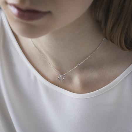 【送料無料】【ラッピング無料】ヨンドシー 4℃ エターナルシルバー ネックレス ダイヤモンド_2